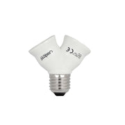 Adattatore Sdoppiatore convertitore da base E27 in 2 basi E27 splitter