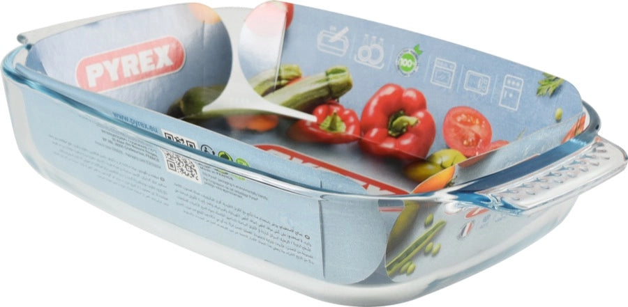 SET 3 TEGLIE PYREX TEGAME RETTANGOLARE PICCOLA MEDIA E GRANDE