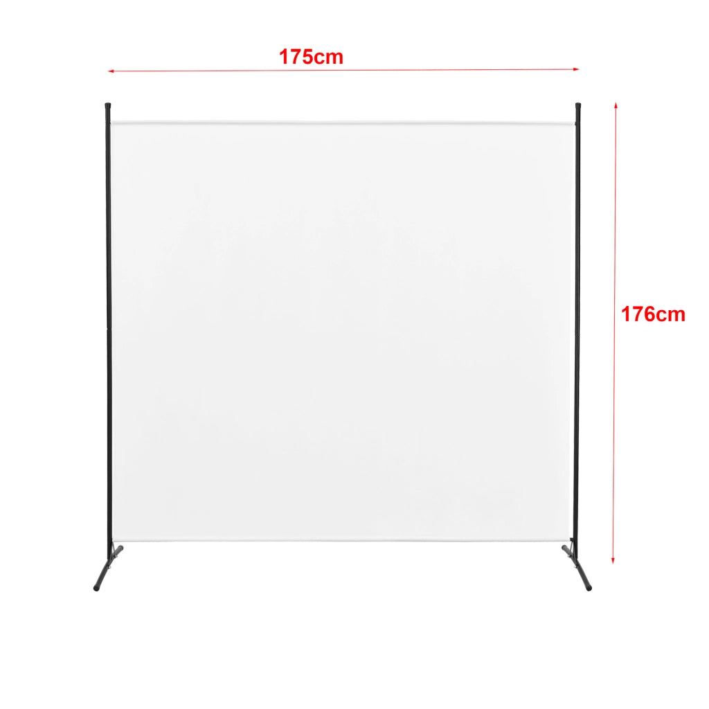 Pannello Divisorio Tarazona Separè per Privacy Separazione Ambienti 176x175 cm Bianco [en.casa]