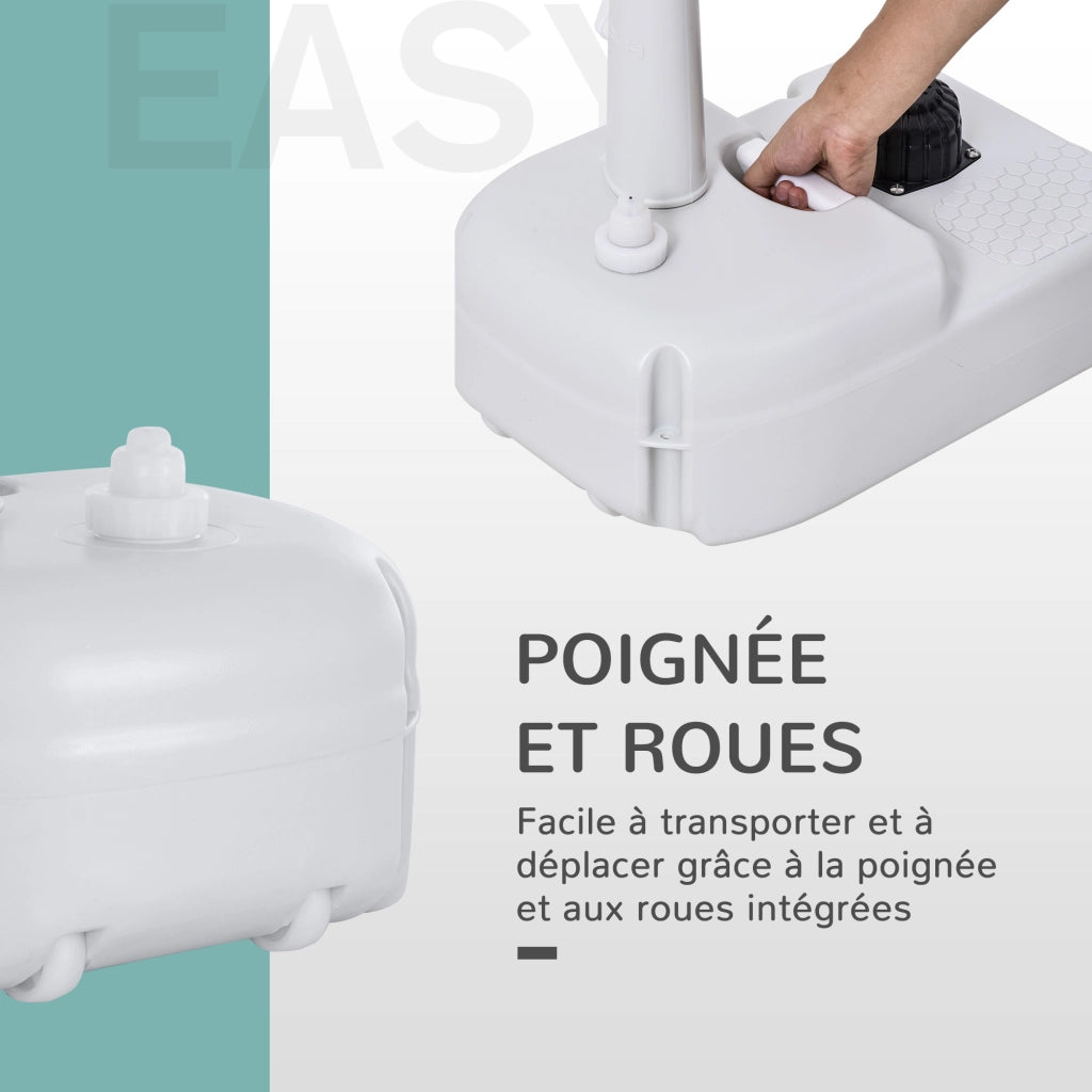 Lavabo mobile con ruote e distributore sapone ¨C Minimal ¨C grigio