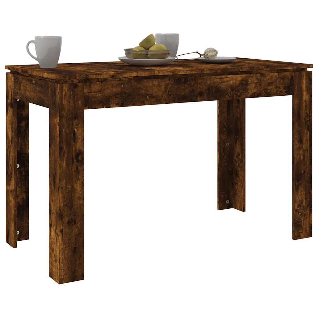 Tavolo da Pranzo | Tavolo da cucina Rovere Fumo 120x60x76 cm Legno Multistrato