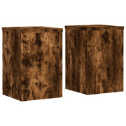 Supporti per piante | Sostegno per piante 2 pz Rovere 25x25x35 cm Legno Multistrato