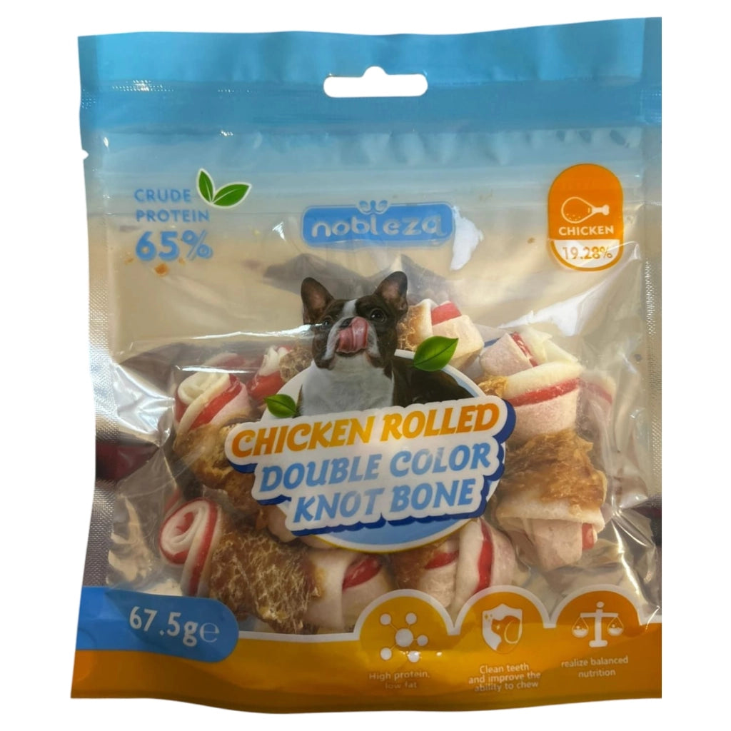 CIBO PER CANI OSSI ANNODATI DI POLLO BIGUSTO