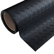 Rotolo Passatoia Copri Pavimento Gomma Pvc Ruvida Antiscivolo Tappeto Lamiera Isolante Nera 100x1300 cm