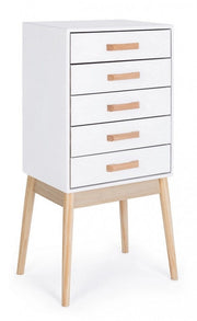 Cassettiera Legno Bianco Moderna da Interno - EXCEPTIONAL