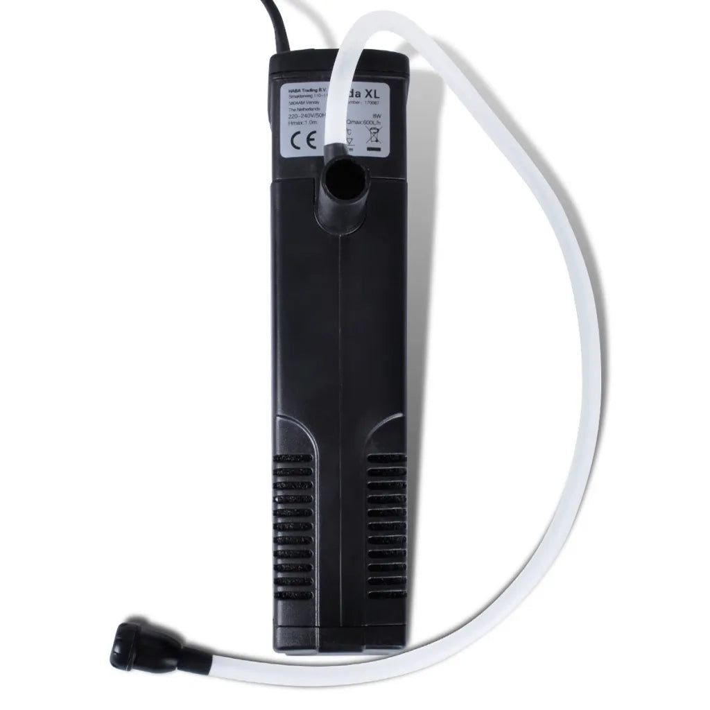Filtro Pompa per Acquario a Carbone Attivo 600L/h CFW2122398