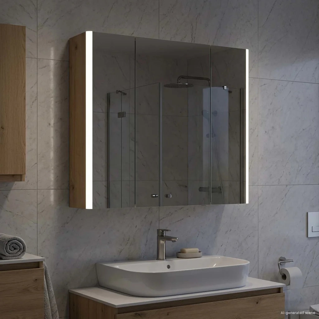 Mobiletto per specchio da bagno Rovere Artigianale 889254