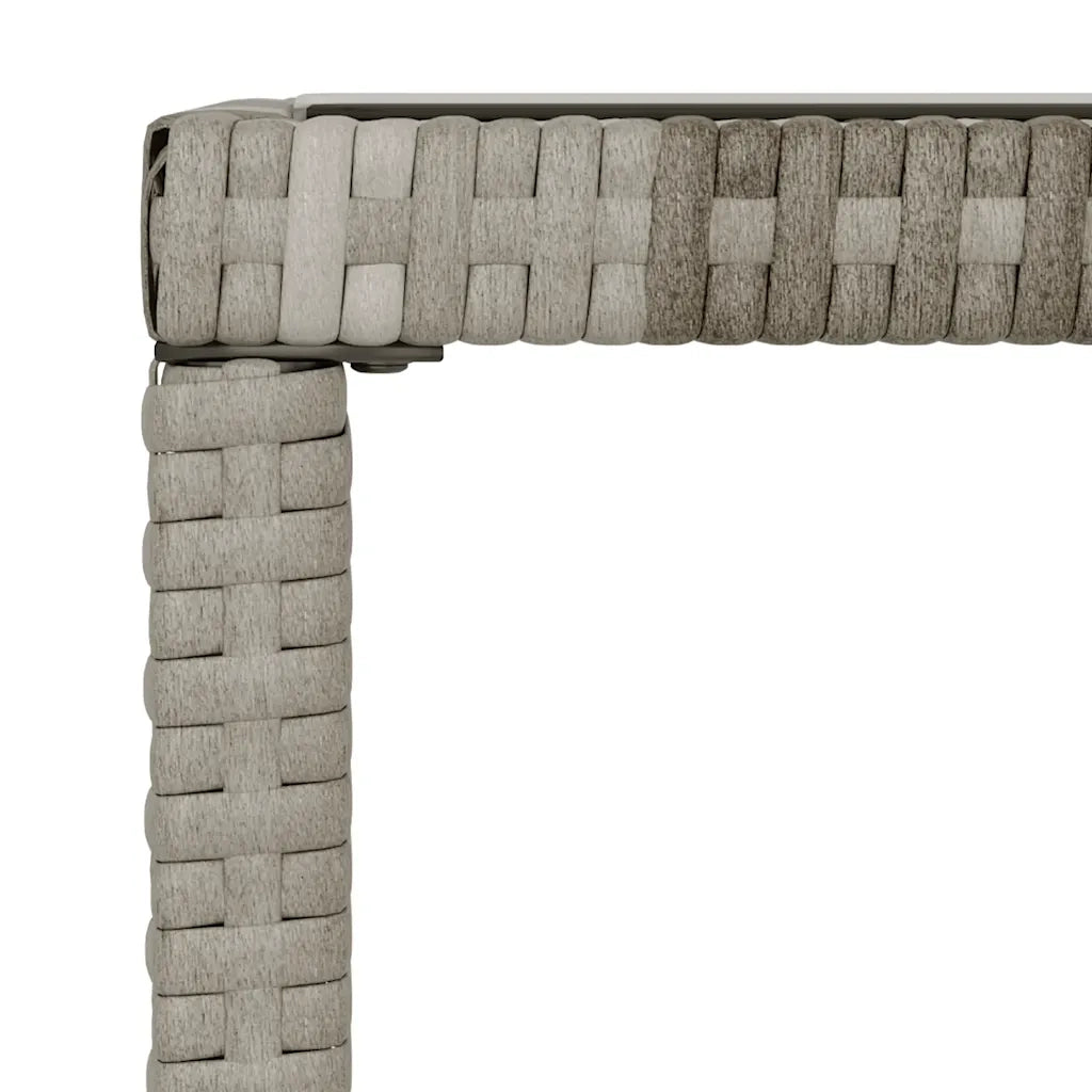 Set Divani da Giardino 4 pz con Cuscini in Polyrattan Grigio 319505