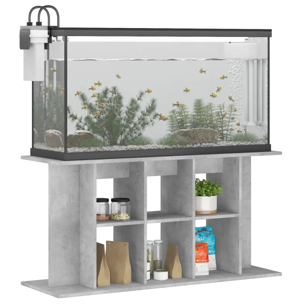 Supporto per acquario in cemento grigio 120x40x60 cm in legno ingegnerizzato CFW1524348