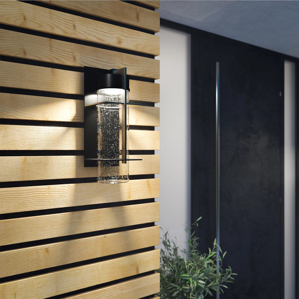 Applique esterna LED integrato 10W 3000K IP44 nera