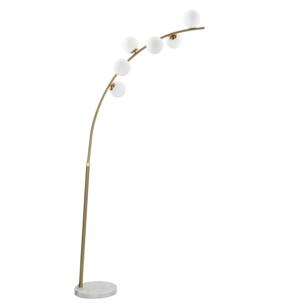 Lampada da Terra VKH208, Oro, Metallo, 130x45x220 cm