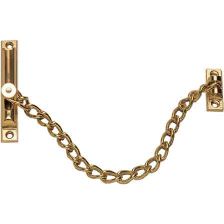 CATENA DI SICUREZZA IN OTTONE PER PORTE  Ø mm 2,7x20 cm - Ottone bronzato