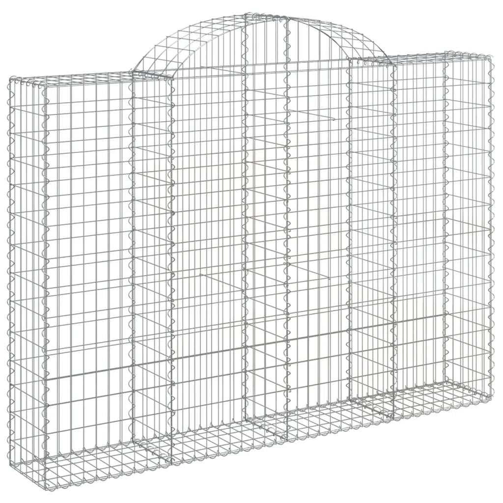 Cesti Gabbioni ad Arco 2 pz 200x30x140/160 cm Ferro Zincato