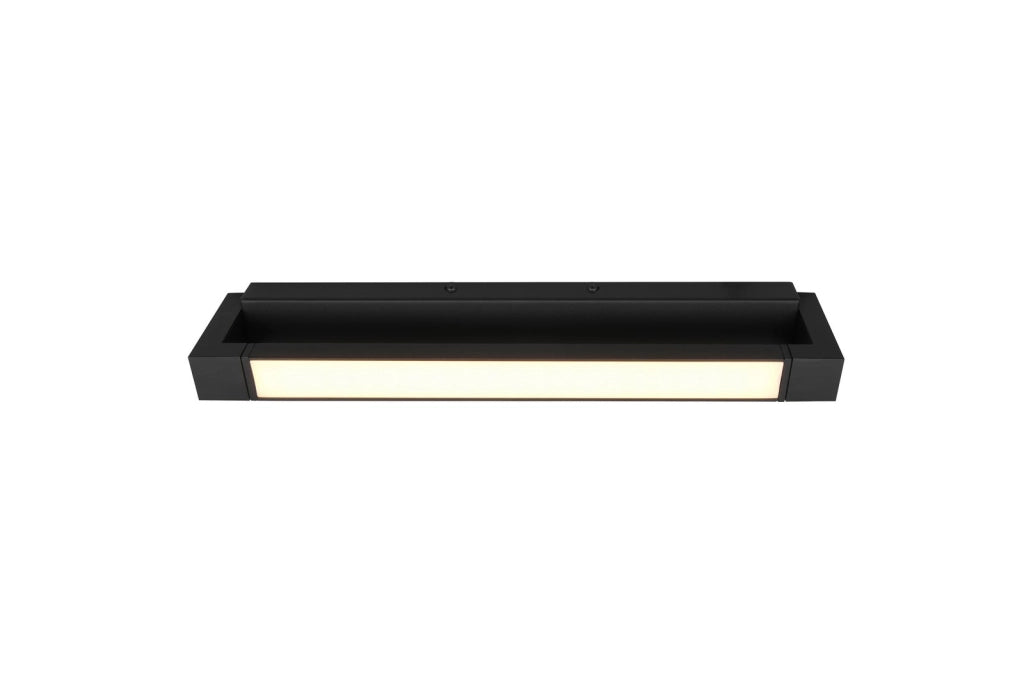 Applique bagno specchio nera opaca 50cm LED 9W Trio