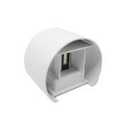 Trade Shop - Applique Parete Muro 28 Led 12 Watt Ip55 Luce Fredda Calda Up & Down Es44 Bianco - -bianco Freddo      -
