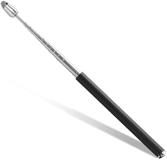 Stilo 2-in-1 - Penna Stilografica Uscibile - Penna per Touchscreen - Guida per l'istruzione - Gadget di Presentazione - Manico Antiscivolo