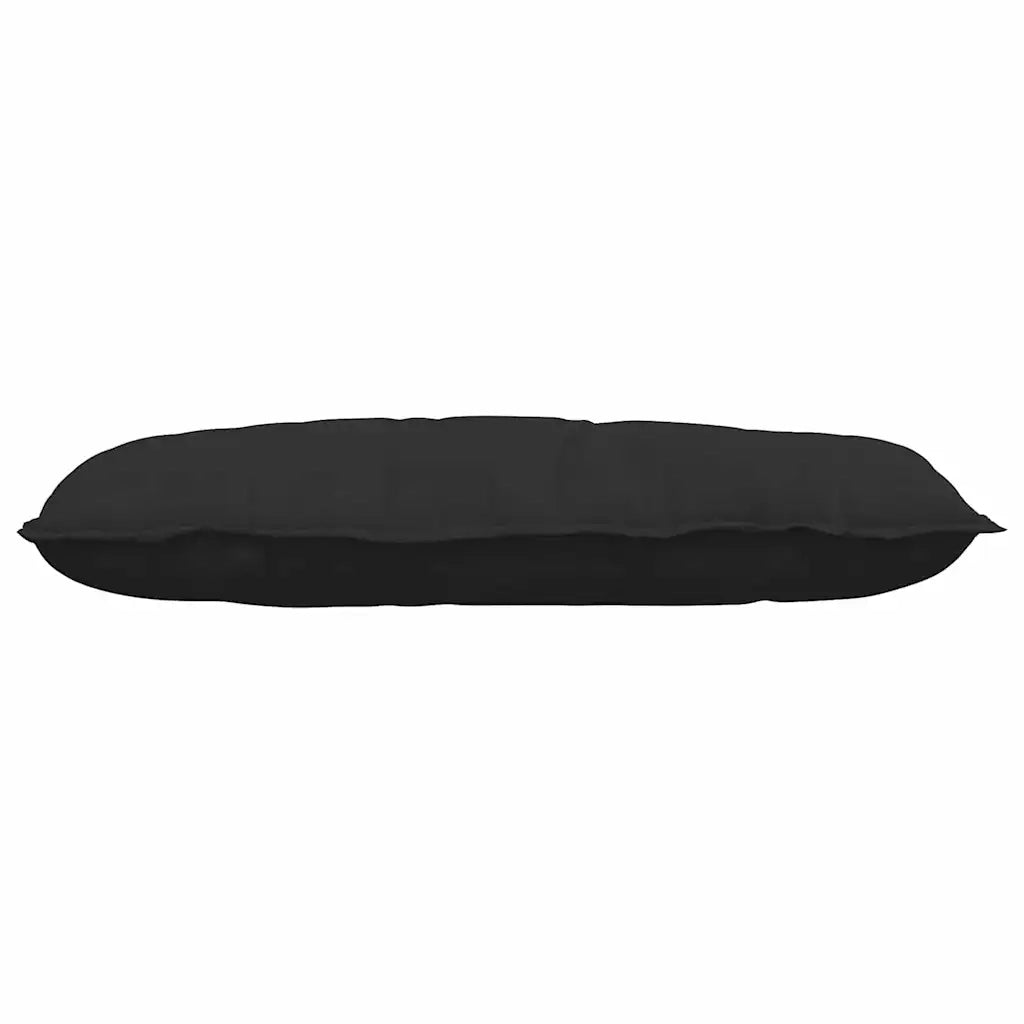 Cuscino per Schiena Nero 100 x 50 cm Tessuto in Microfibra 42014776