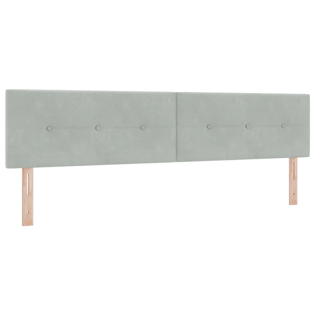 Letto Ottomano con Materasso e LED Grigio Chiaro 200 x 200 cm 3457161