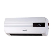 Termoventilatore da parete PTC 2000W con display LED digitale, telecomando, timer 7 giorni, termostato elettronico - SOGO