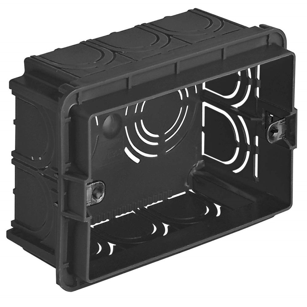 Trade Shop - Scatola Di Derivazione Installazione Cavi 4 Posti Incasso 13 X 7 X 5 Cm Parete -