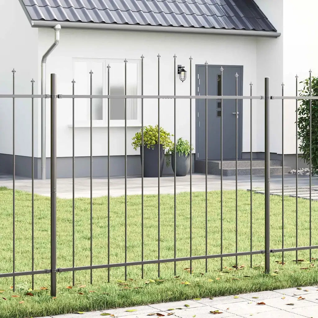 Recinzione per Giardino 8 pcs Grigio 170 x 190 cm