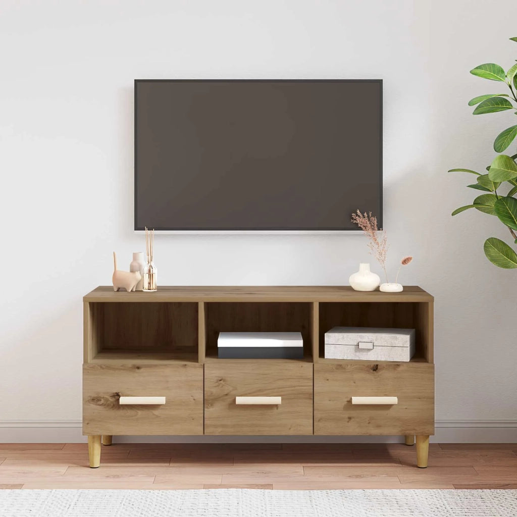 Mobile TV Rovere Artigianale 102 x 36 x 50 cm Legno multistrato 8004200