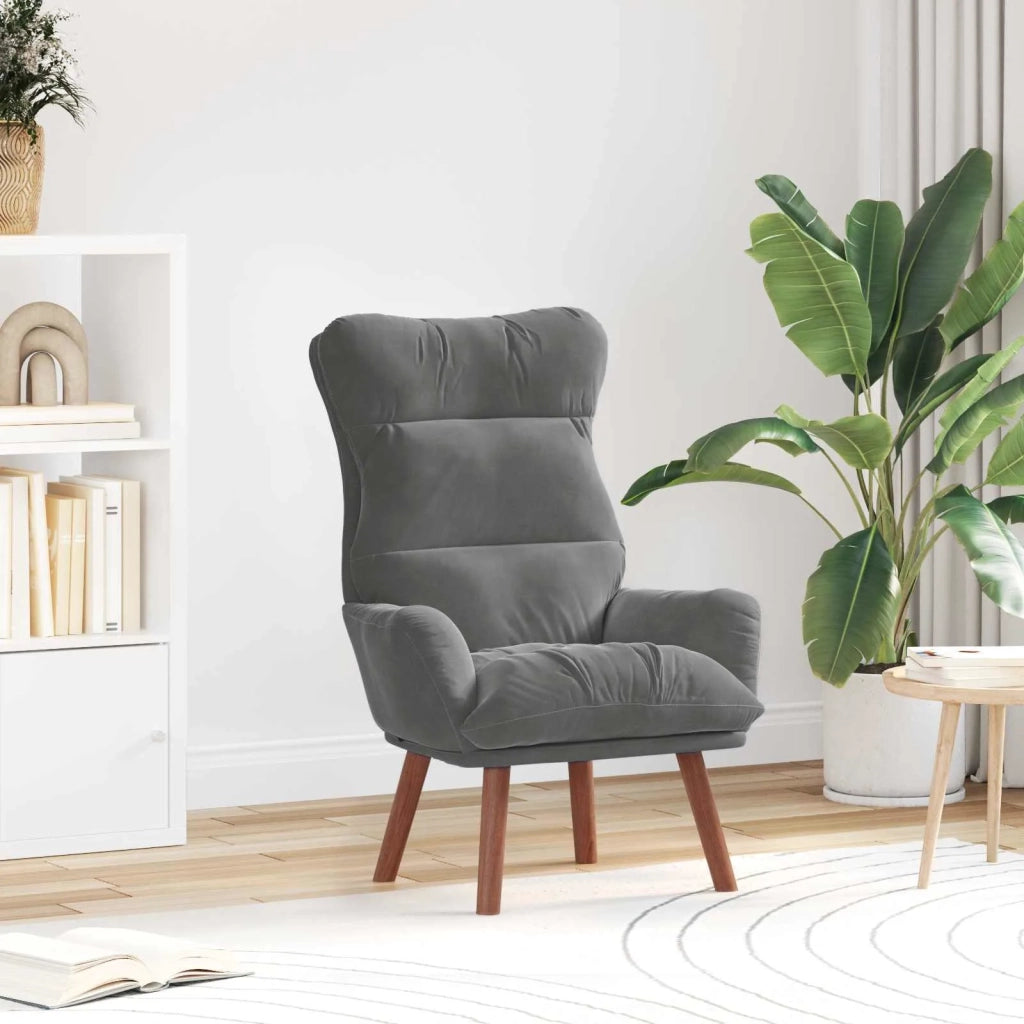 poltrona Grigio scuro 69 x 74 x 93 cm Velluto 42001835