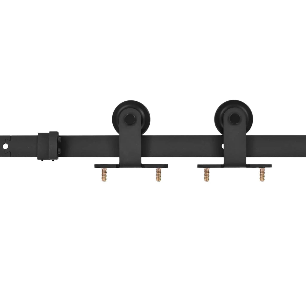 Porta scorrevole Naturale e Nero 95 x 210 cm 3444996
