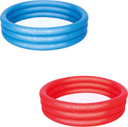 PISCINA GONFIABILE BESTWAY 3 ANELLI 102X25 CM ROSSO E BLU