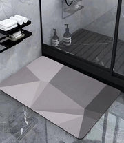 Badmat Antiscivolo, Assorbente, 60x40cm, Microfibra, Badmat Antiscivolo, Assorbente, Mat di Acciaio, Lavabile, Secchezza Rapida