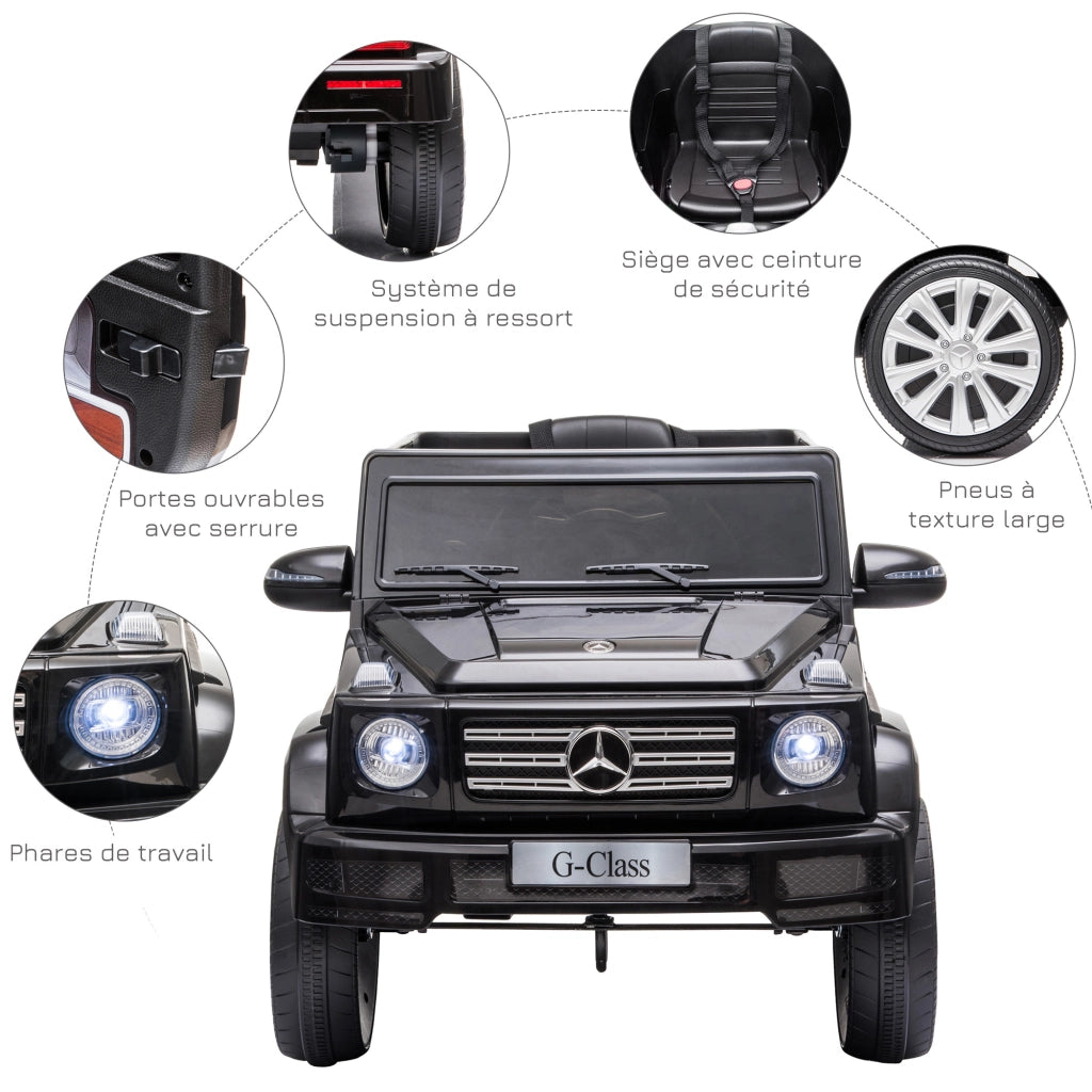 Auto elettrica per bambini Mercedes 12V con telecomando ¨C Xylo ¨C nero