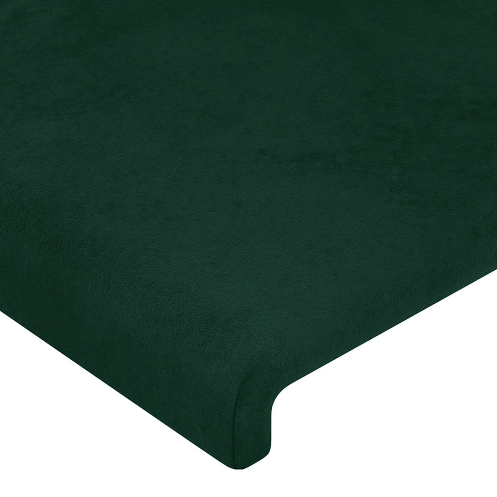 Testiera Verde Scuro 160x5x118/128 cm Velluto 3116109