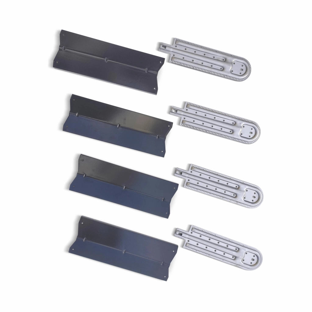 Set 4 bruciatori e 4 diffusori per barbecue richelieu, d'artagnan e