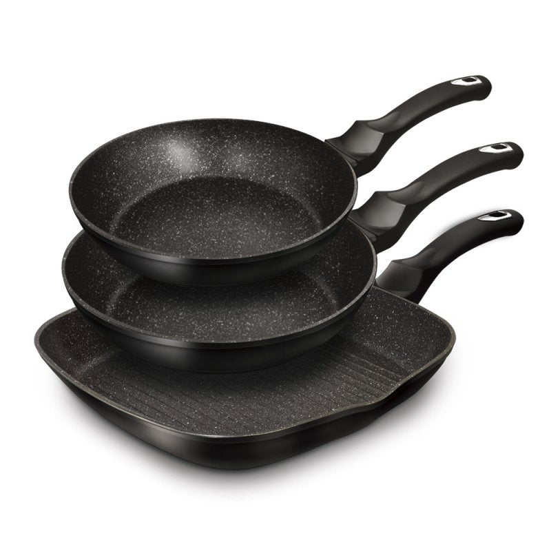Berlinger haus BH-6157 Set di 3 padelle antiaderenti in granito