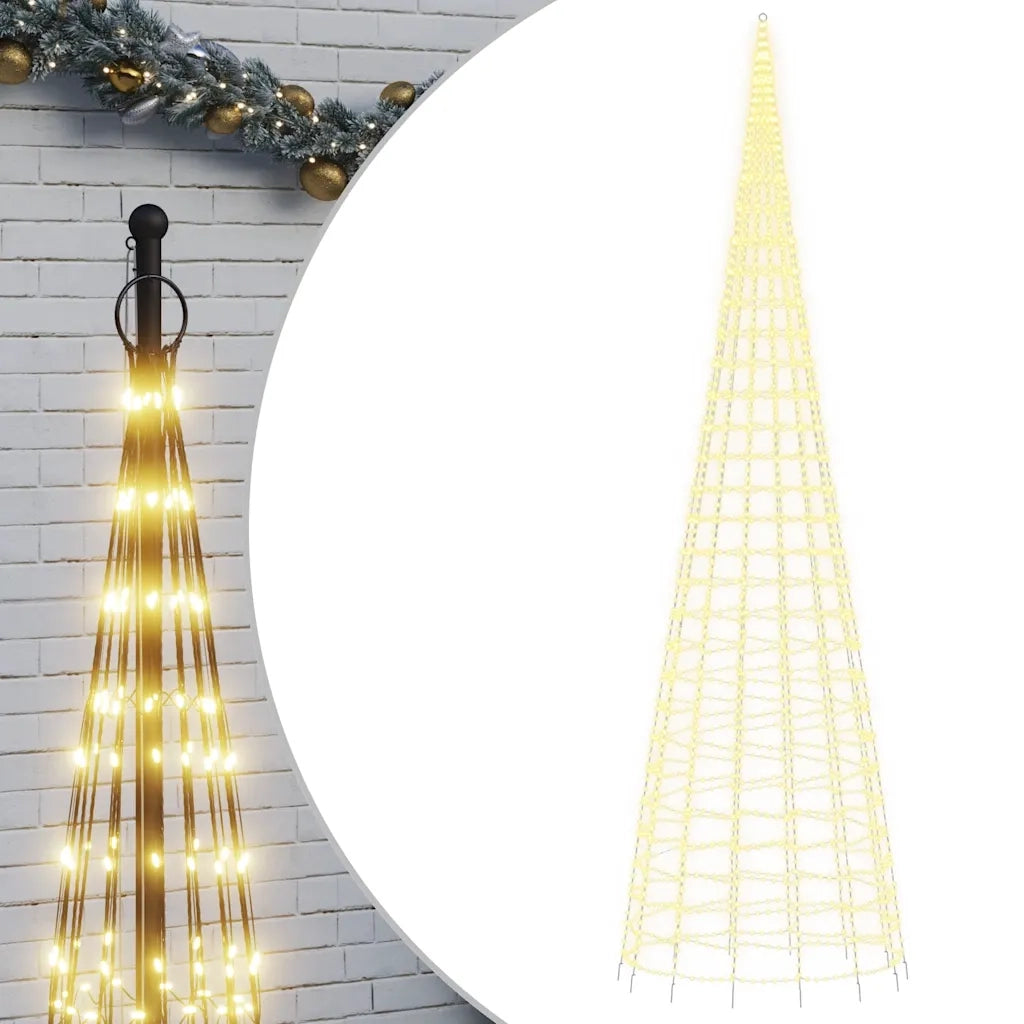 Albero di Natale a LED 3000 LED Bianco Caldo 800 cm 358120
