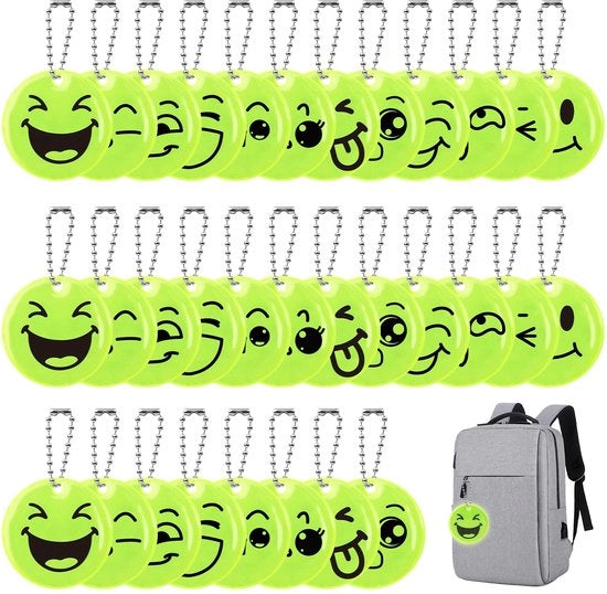Riflettori 30 pezzi - Hanger di sicurezza - Disegno sorriso - Imbottito acqua - Resistenti ai urti - Adatti per biciclette/zaini - Etichette di sicurezza 

Modello: 
Tipo: 
Dimensioni: 
Materiali: 
Colore: 
Peso: 
Garanzia: