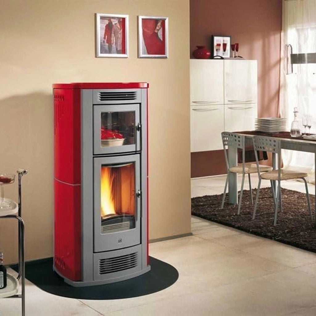 Pedana salvapavimento sotto stufa a legna e pellet in acciaio 100x90 cm
