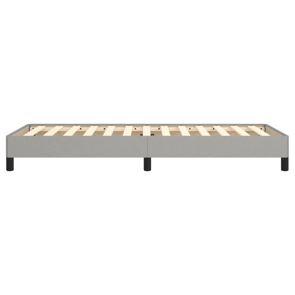 Letto singolo | Letto per adulti | Giroletto senza Materasso Grigio Chiaro 90x200 cm Tessuto