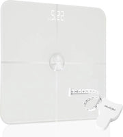 Pianificatore di peso per la cucina con alta precisione - Precisione 9600 - Peso digitale per la cucina con display LED - Base di sicurezza con vetro resistente e rivestimento di indio e stagno - Connetta e protezione per la sicurezza