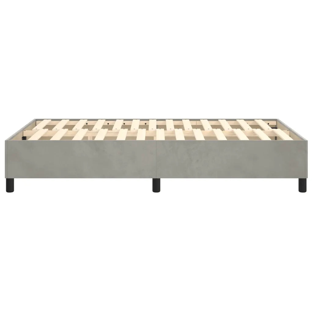 Letto matrimoniale | Letto per adulti | Struttura Letto a Rete a Molle Grigio Chiaro 120x200 cm Velluto