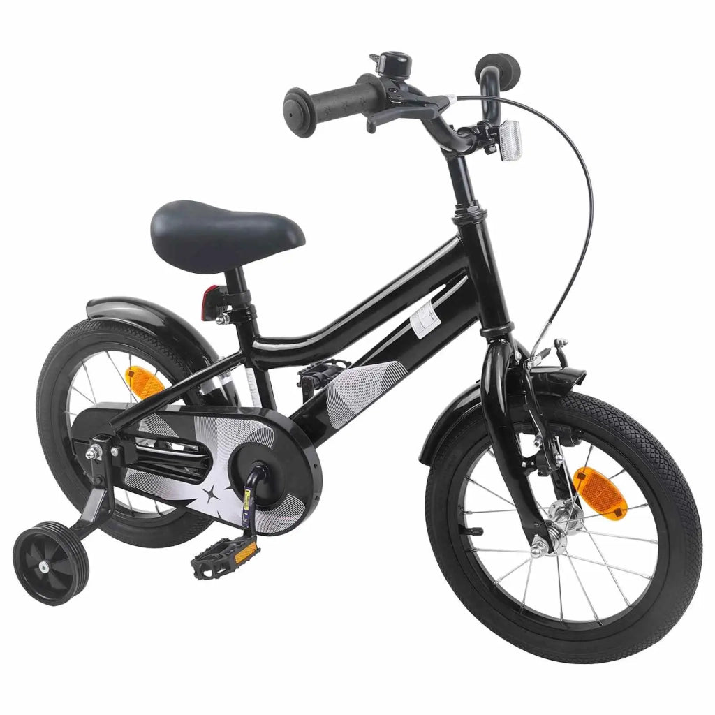 Bicicletta per Bambini 12 Pollici per bambini di 2-4 anni Nero 42009377