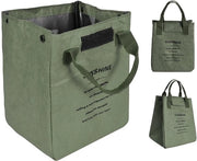 Borsa a Porta con Chiusura a Cerniera - Borsa da Picnic - Verde - 19x17x24 cm