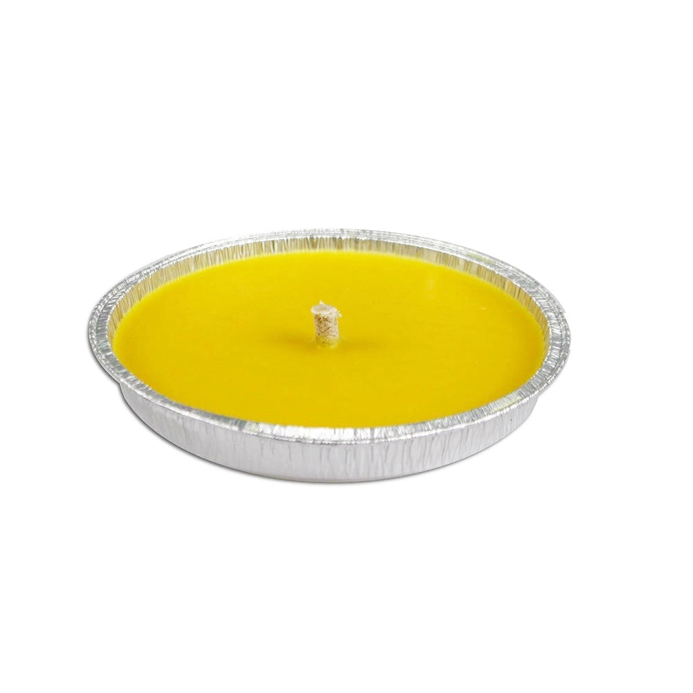 FIACCOLA IN ALLUMINIO ALLA CITRONELLA D.14XH2.2CM