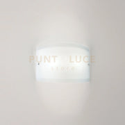 LECCE A/P APPLIQUE IN VETRO BIANCO 1 LUCE ATTACCO E27 PARTICOLARI METALLO CROMO 27CM
