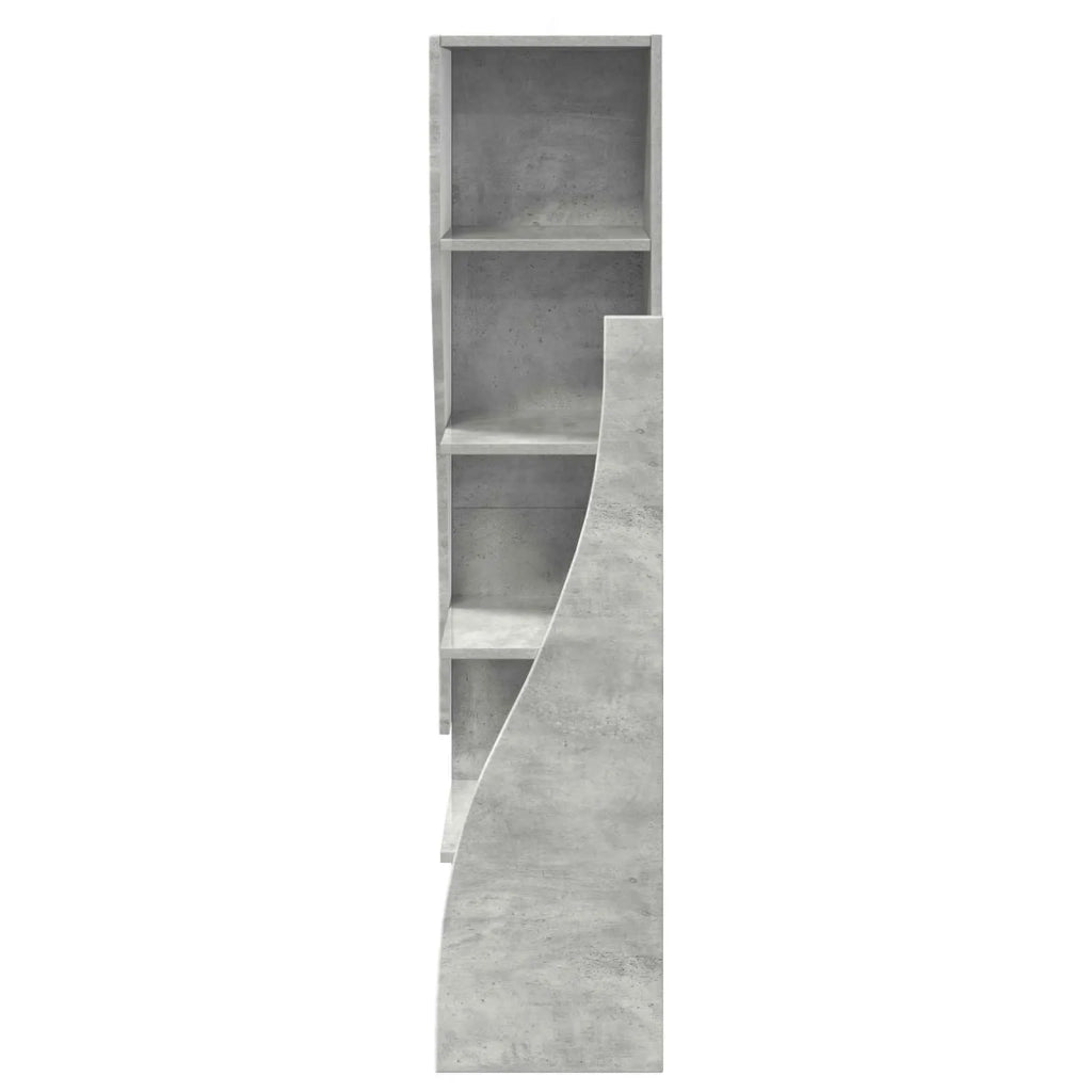 Mobile angolare 32x32x140cm Legno ingegnerizzato Grigio cemento 889878