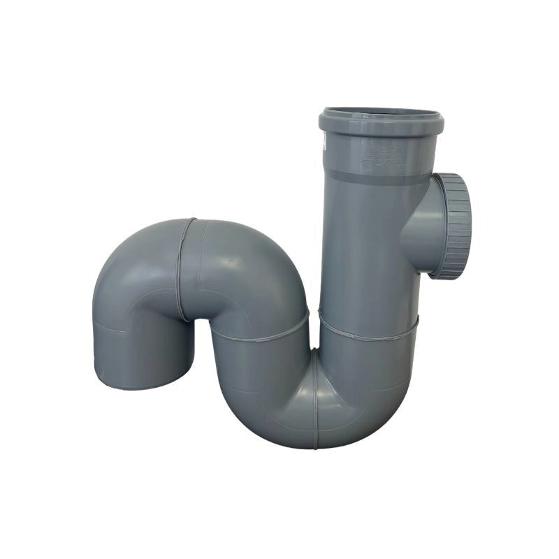 Sifone Verticale Chiuso in Polipropilene : Diametro - 125 mm ( tappo Ø 100 mm)