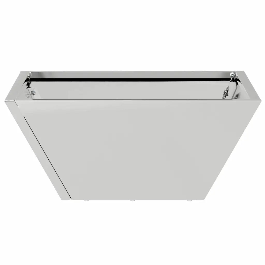 Vaso da giardino 5 pcs Argento 35 x 35 x 15 cm Acciaio zincato 873807
