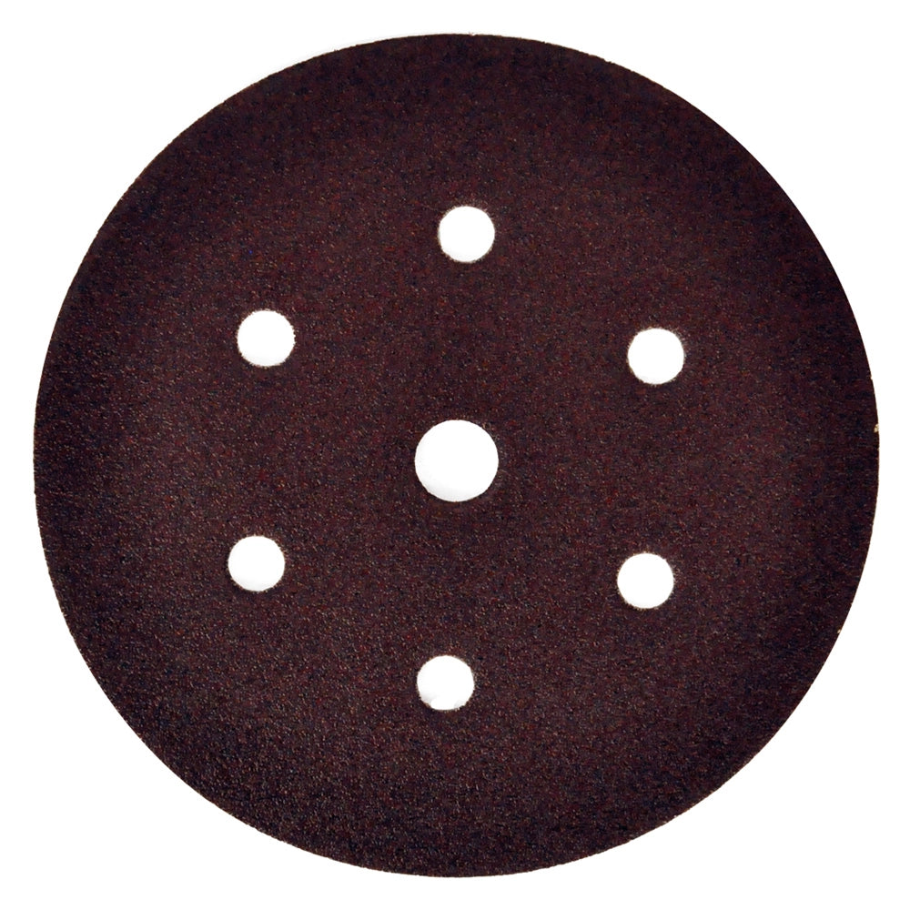 DISCO IN CARTA VELCRATO 'P64E' 7 FORI ø mm 150 x14 - grana 180- 50 pezzi  - FLEXOVIT