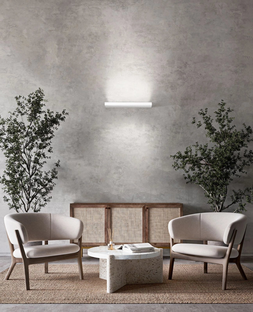 Applique biemissione in alluminio colore bianco Bed LED 16W 3000K CRI?90 220-240 1280Lm