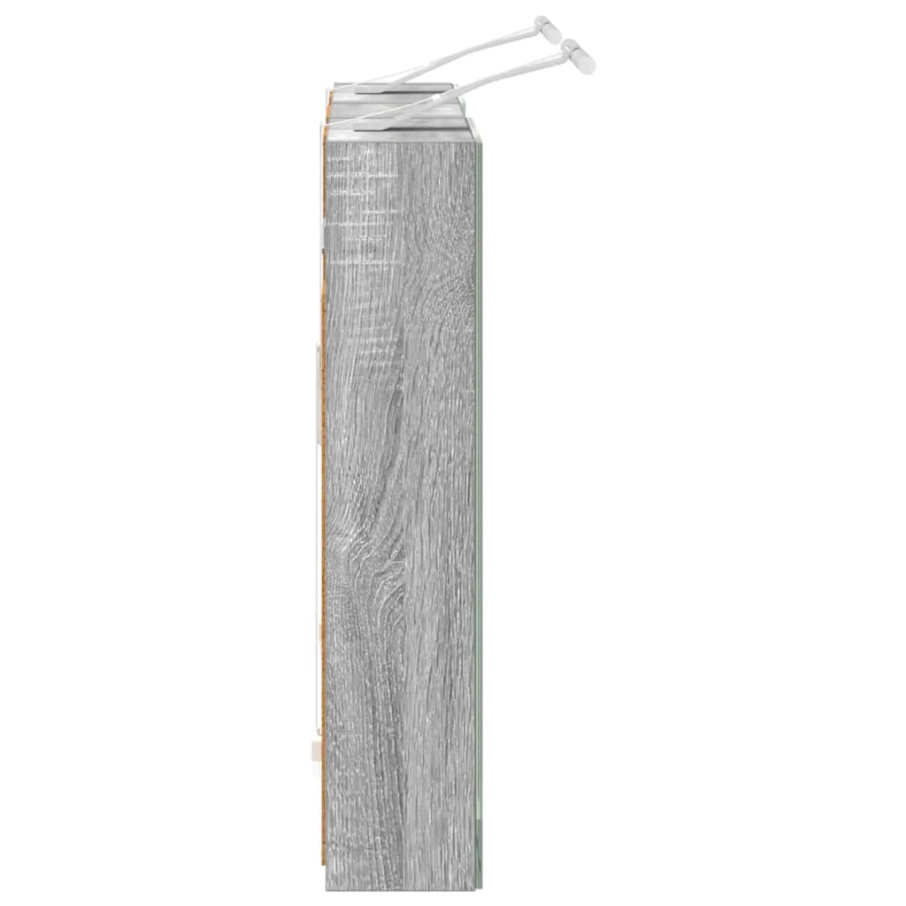 Set di Armadi da Bagno | Armadio da bagno con lo scaffale 3 pz 80 x 10,5 x 50 cm